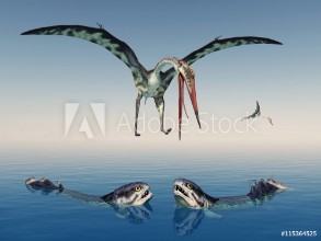 Bild på Quetzalcoatlus and Rhizodus